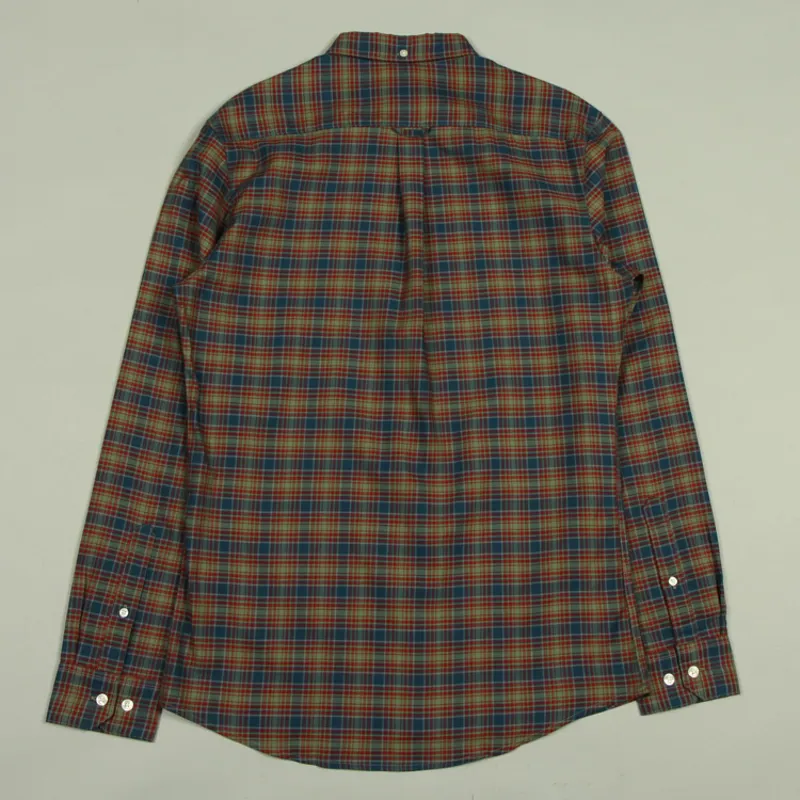 Farah Fraser Check LS Shirt - Sailor Blue-2